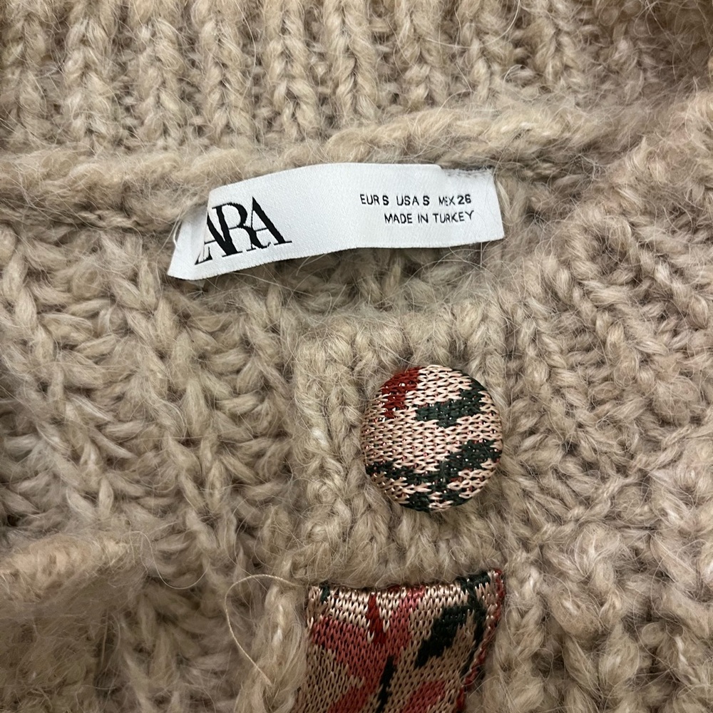 Zara knit button up cardigan - Picture 3 of 3